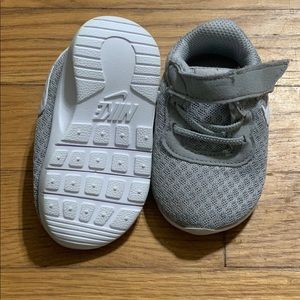 Light gray Nike sneakers